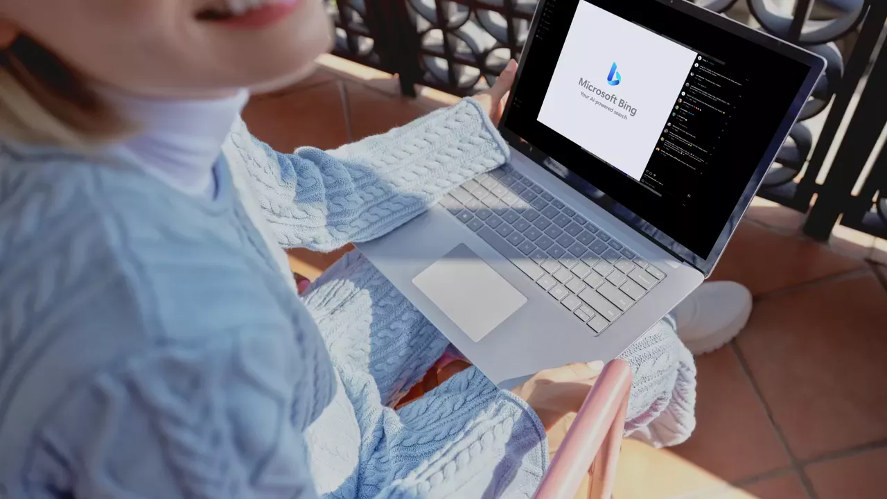 Bing Woman Laptop